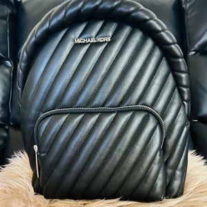 Michael Kors Black Vegan Backpack